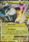 Raikou EX aus dem Set Schwarz und Wei� - Erforscher der Finsternis